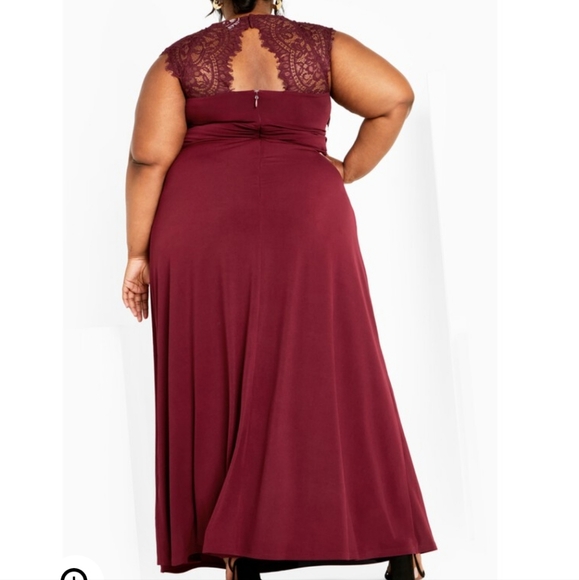 AVENUE PLUS SIZE ESTELLA Lace Maxi Dress - Picture 2 of 7